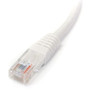 StarTech.com 1 ft White Molded Cat5e UTP Patch Cable - Make Fast Ethernet network connections using this high quality Cat5e Cable, - - (M45PATCH1WH)