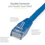 StarTechcom 25ft CAT6 Ethernet Cable - Blue Molded Gigabit - 100W PoE UTP 650MHz - Category 6 Patch Cord UL Certified WiringTIA -  C6PATCH25BL