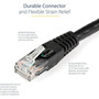 StarTechcom 10ft CAT6 Ethernet Cable - Black Molded Gigabit - 100W PoE UTP 650MHz - Category 6 Patch Cord UL Certified WiringTIA -  C6PATCH10BK