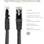 StarTechcom 10ft CAT6 Ethernet Cable - Black Molded Gigabit - 100W PoE UTP 650MHz - Category 6 Patch Cord UL Certified WiringTIA -  C6PATCH10BK