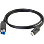 C2G 6ft USB 3.0 USB-C to USB-B Cable M/M - Black - 6 ft USB-C/USB-B Network Cable for Printer, Hub, Hard Drive, Computer, Tablet - C - (28866)