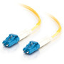 C2G 3m LC-LC 9125 OS2 Duplex Single-Mode PVC Fiber Optic Cable - Yellow - 98 ft Fiber Optic Network Cable for Network Device - First 28758