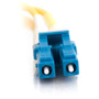 C2G 3m LC-LC 9125 OS2 Duplex Single-Mode PVC Fiber Optic Cable - Yellow - 98 ft Fiber Optic Network Cable for Network Device - First 28758