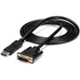 StarTech.com 6ft (1.8m) DisplayPort to DVI Cable, DisplayPort to DVI-D Adapter Cable, 1080p Video, DP 1.2 to DVI Monitor Converter - | (Fleet Network)