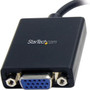 StarTech.com Mini DisplayPort to VGA Adapter - Black - 1080p - Thunderbolt to VGA Monitor Adapter - Mini DP to VGA Converter - Connect (Fleet Network)