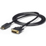 StarTech.com 6ft (1.8m) DisplayPort to DVI Cable, 1080p Video, DisplayPort to DVI-D Adapter/Converter Cable, DP 1.2 to DVI Monitor - - (Fleet Network)