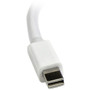 StarTechcom Mini DisplayPort to VGA Adapter - White - 1080p - Thunderbolt to VGA Monitor Adapter - Mini DP to VGA Converter - Connect MDP2VGAW