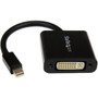 StarTech.com Mini DisplayPort&reg; to DVI Video Adapter Converter - Black Mini DP to DVI - 1920x1200 - Connect a DVI Display to a Mini (Fleet Network)