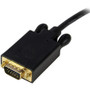 StarTech.com 6ft (1.8m) DisplayPort to VGA Cable, Active DisplayPort to VGA Adapter Cable, 1080p Video, DP to VGA Monitor Converter - (DP2VGAMM6B)