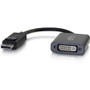 C2G DisplayPort to DVI Adapter -DisplayPort to DVI-D Active Converter-Black - 8" DisplayPort/DVI Video Cable for Video Device, Card, - (Fleet Network)