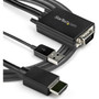 StarTech.com 10ft VGA to HDMI Converter Cable with USB Audio Support - 1080p Analog to Digital Video Adapter Cable - Male VGA to Male (VGA2HDMM10)