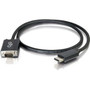 C2G 10ft DisplayPort Male to VGA Male Adapter Cable - Black - 10 ft DisplayPortVGA Video Cable for Notebook Monitor Video Device - 54333