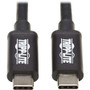 Tripp Lite Thunderbolt 3 Cable, M/M, 2 m, Black - 6.6 ft Thunderbolt 3 Video/Data Transfer Cable for MacBook, Chromebook, Ultrabook, - (MTB3-02M-5A-B)