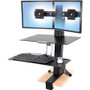 Ergotron WorkFit-S Desk Mount for Monitor, Keyboard - Black - 2 Display(s) Supported24" Screen Support - 11.34 kg Load Capacity - 1 (Fleet Network)