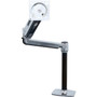 Ergotron Mounting Arm for Flat Panel Display - Polished Aluminum - 46 Screen Support - 1361 kg Load Capacity 45-384-026