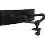 Ergotron Mounting Arm for Monitor - Matte Black - 2 Display(s) Supported27" Screen Support - 18.10 kg Load Capacity (45-245-224)