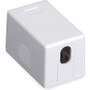 Black Box Surface Mount Housing Port Value Line - 1 x Socket(s) - White (SMH-1)