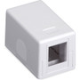 Black Box Surface Mount Housing Port Value Line - 1 x Socket(s) - White (Fleet Network)