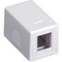 Black Box Surface Mount Housing Port Value Line - 1 x Sockets - White SMH-1