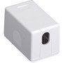 Black Box Surface Mount Housing Port Value Line - 1 x Sockets - White SMH-1