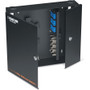Black Box Wallmount Fiber Enclosure - Locking, 4-Slot - Wall Mountable - Black - Cold-rolled Steel (CRS) (Fleet Network)