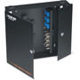 Black Box Wallmount Fiber Enclosure - Locking 4-Slot - Wall Mountable - Black - Cold-rolled Steel CRS JPM402A-R3
