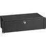 Black Box 19" Rackmount Drawer - 3U, 9"D, 2-Point Mounting - 3U Rack Height x 19" (482.60 mm) Rack Width - Rack-mountable - Black Coat (RMT963)