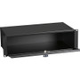 Black Box 19" Rackmount Drawer - 3U, 9"D, 2-Point Mounting - 3U Rack Height x 19" (482.60 mm) Rack Width - Rack-mountable - Black Coat (Fleet Network)