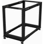 StarTech.com 15U 19" Open Frame Server Rack - 4 Post, Adjustable Depth 22 to 40" - Mobile Network Equipment Rack - HP ProLiant - 15U & (Fleet Network)