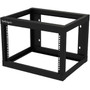 StarTech.com 6U 19" Wall Mount Network Rack - 19" Deep Open Frame for Server Room AV/Data/Patch Panel/IT/Computer Equipment w/Cage - - (Fleet Network)