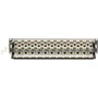 Black Box CAT6A Staggered Feed-Through Patch Panel - 2U Shielded 48-Port - 48 Ports - 48 x RJ-45 - 2U High - 19 Wide - - TAA C6AFP70S-48