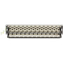 Black Box CAT6A Staggered Feed-Through Patch Panel - 2U Shielded 48-Port - 48 Ports - 48 x RJ-45 - 2U High - 19 Wide - - TAA C6AFP70S-48