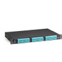 Black Box Fiber Optic High Density MTP Enclosure - 3-Slot, 1U - 108 Port(s) - 108 x - 1U High - Rack-mountable (FOEN50HD-3H-1U)