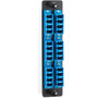 Black Box High-Density Single-Mode Fiber Adapter Panel - Ceramic Sleeve - Duplex - Blue - TAA Compliant JPM467C-R2