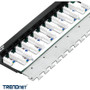 TRENDnet 12-Port Cat6A Shielded Patch Panel, 10G Ready, Cat5e,Cat6,Cat6A Compatible, Metal Housing, Color-Coded Labeling For T568A And (TC-P12C6AS)