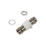 BNC Female to BNC Female Adapter - 50 Ohm Bulkhead - Insulated Ground