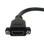6 Inch HDMI Female To 45 Degree Adapter With Screw Holes Panel Mount Angled Coupler FN-AD-HDMIS-6IN-45