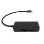 USB Type-C Multiport Adapter With HDMI DP 1.4 Alt Mode A 3.0 And Pass Through Black USB-A To FN-AD-UC-001