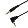 3.5mm Stereo Male Straight to Male Right Angle Cable - Riser Rated CMR/FT4