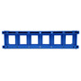 BIX 6-port Keystone Mounting Plate - Blue