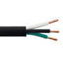 Flexible Electrical Cord Cable - 12AWG 3C SJT 300V 105C - Black (Per Meter)