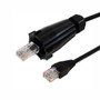 RJ45 Male with IP68 Shroud to RJ45 Cat5e UTP Outdoor UV / Direct Burial Patch Cable