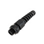 Cable Gland with Strain Relief M16x1.5 Thread - Cable OD 5~10mm - IP68 - Black