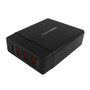 USB 72W Wall Charger with USB Type-C PD (Power Delivery) & 3 USB Type-A Smart IC Ports - Overload Protection - Black