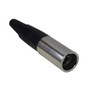 Mini-XLR 3-pin Male Connector - Nickel