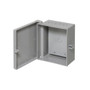 Enclosure Box 7" x 8" x 3.5", Indoor/Outdoor Non-Metallic, NEMA 3R Rated with Backplate - Grey
