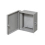 Non Metallic Indoor Outdoor Enclosure Box 7 X 8 3.5 Inches NEMA Rated With Backplate Grey For Easy Mounting FN-EB-0708BP-GY