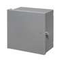 Enclosure Box 12 x 12 x 6 IndoorOutdoor Non-Metallic NEMA 3R Rated with Backplate - Grey