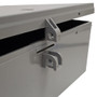Non Metallic Indoor Outdoor Enclosure Box 12 X 6 With Backplate Grey Indoor/Outdoor Non-Metallic Rated NEMA FN-EB-12126BP-GY