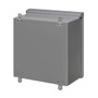 Non Metallic Indoor Outdoor Enclosure Box 12 X 6 With Backplate Grey Indoor/Outdoor Non-Metallic Rated NEMA FN-EB-12126BP-GY